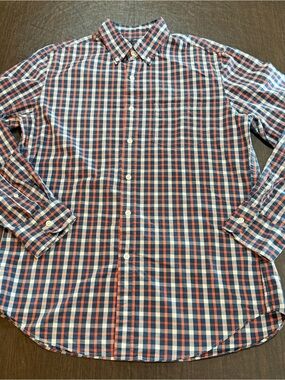 J.Crew Flex Gingham Button Down Shirt Size M